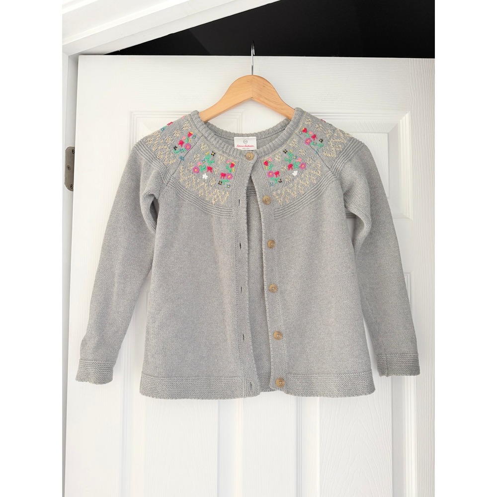 Hanna Andersson Girls Floral Cardigan